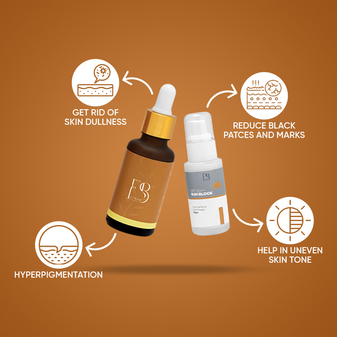 Vitamin C + Sunblock (clear and even skin Duo)